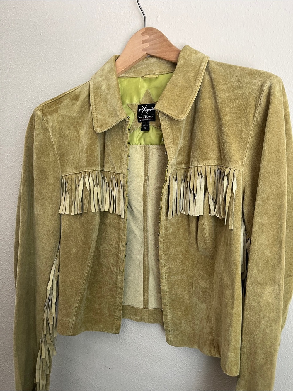 Vintage Y2K Cropped Suede Fringe Jacket - Picture 5 of 8